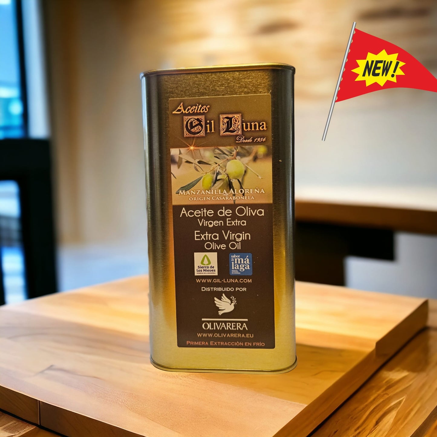 Manzanila Aloreña Extra Vierge Olijfolie - 1L blik - Olivarera