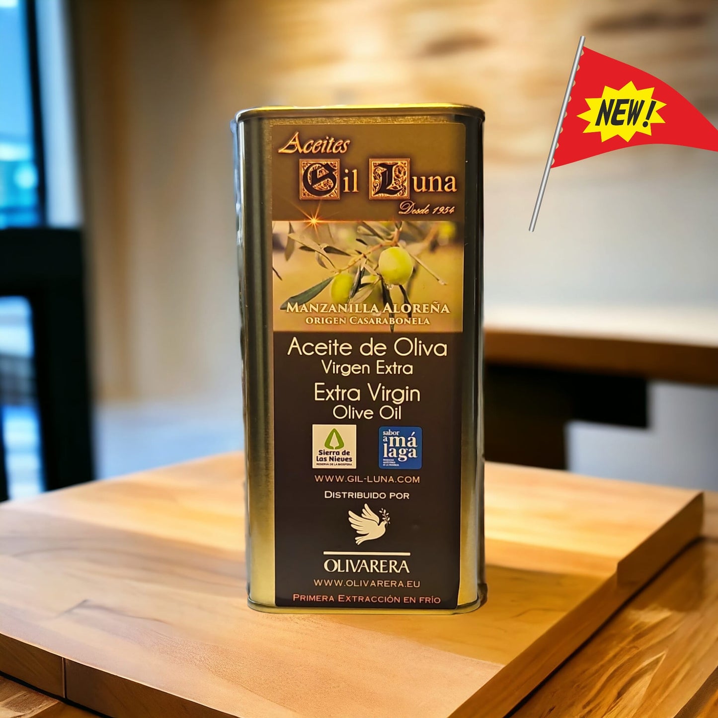 Manzanila Aloreña Extra Vierge Olijfolie - 500ml blik - Olivarera