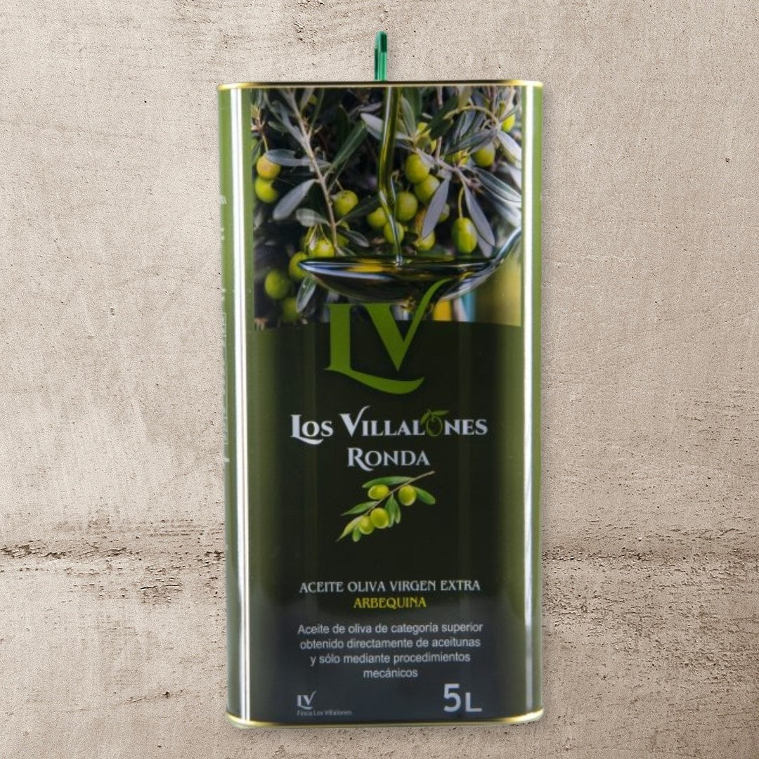 Arbequina Biologische Olijfolie Extra Vierge, Los Villalones 5L