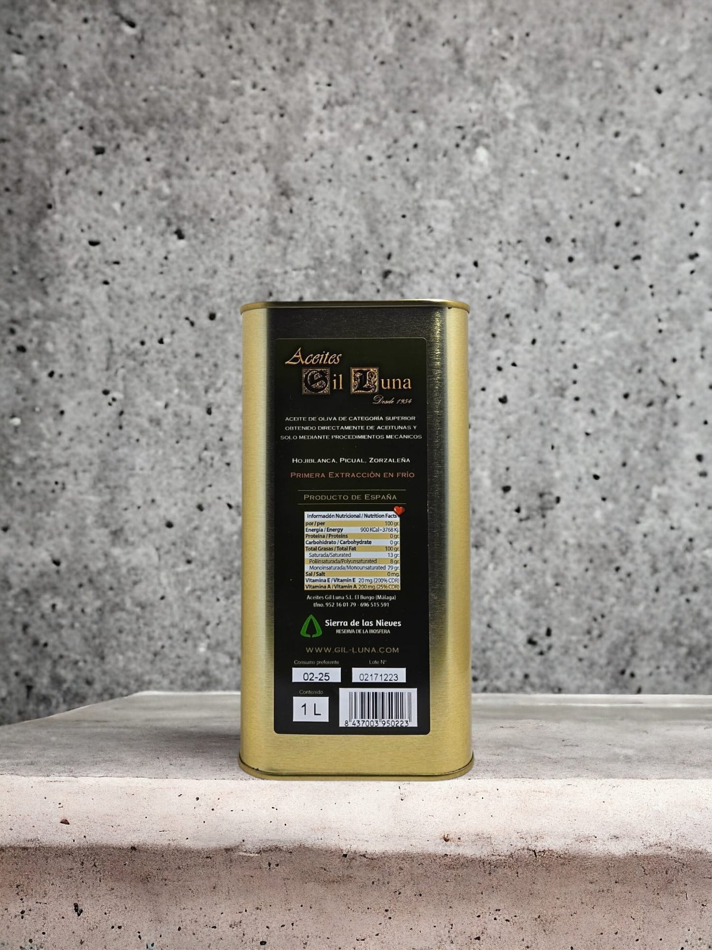 Gil Luna Oro Liquido Virgen Extra Olijfolie - 1L blik