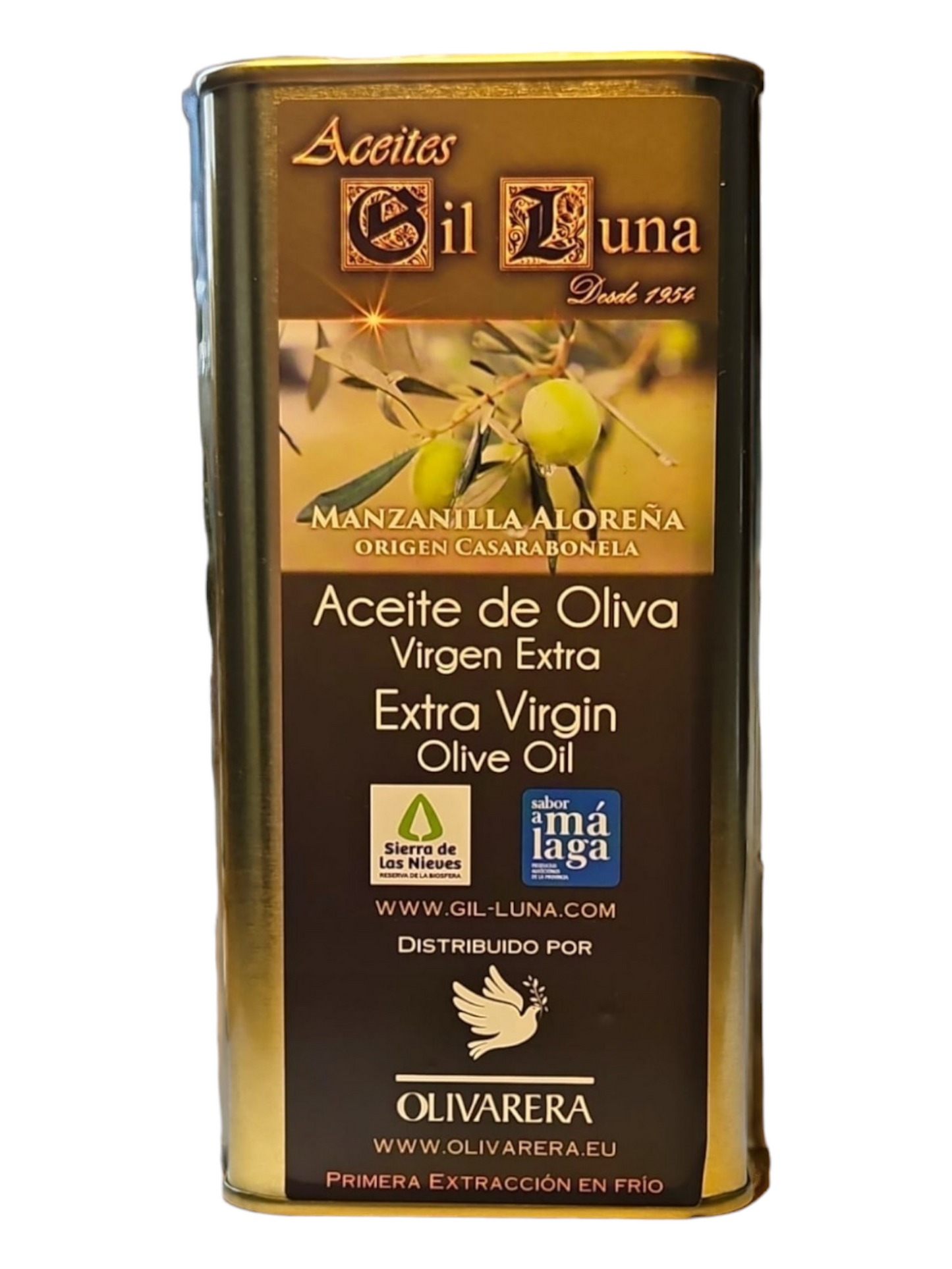 Manzanila Aloreña Extra Vierge Olijfolie - 500ml blik - Olivarera