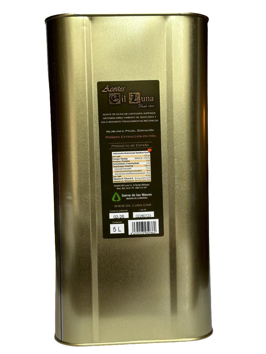 Gil Luna Oro Liquido 5L Olijfolie Extra Vierge