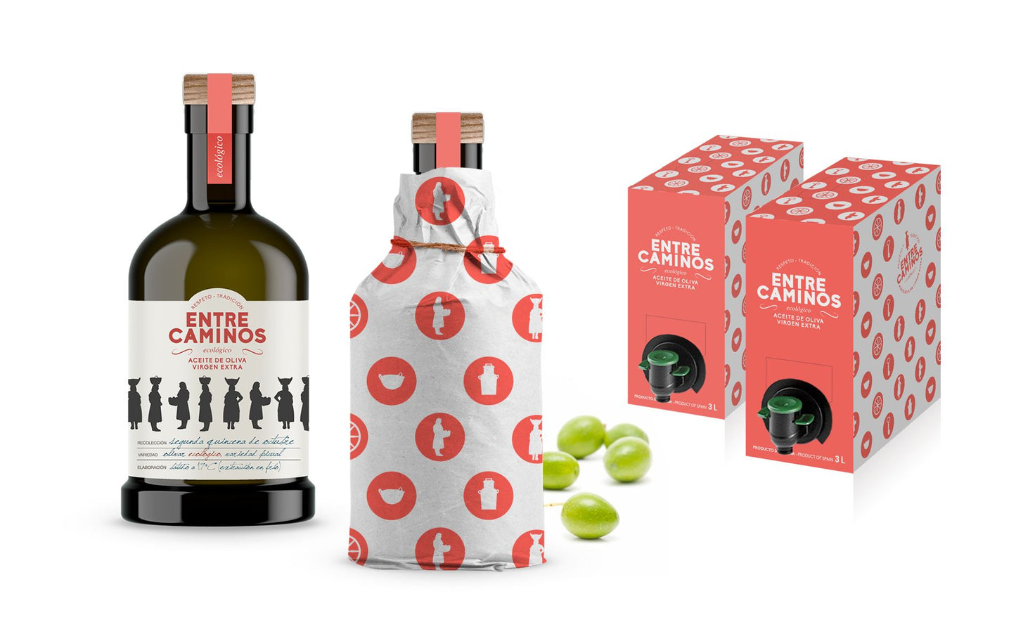 Biologische Extra Vierge Olijfolie - Entre Caminos - Hojiblanca - Family Range