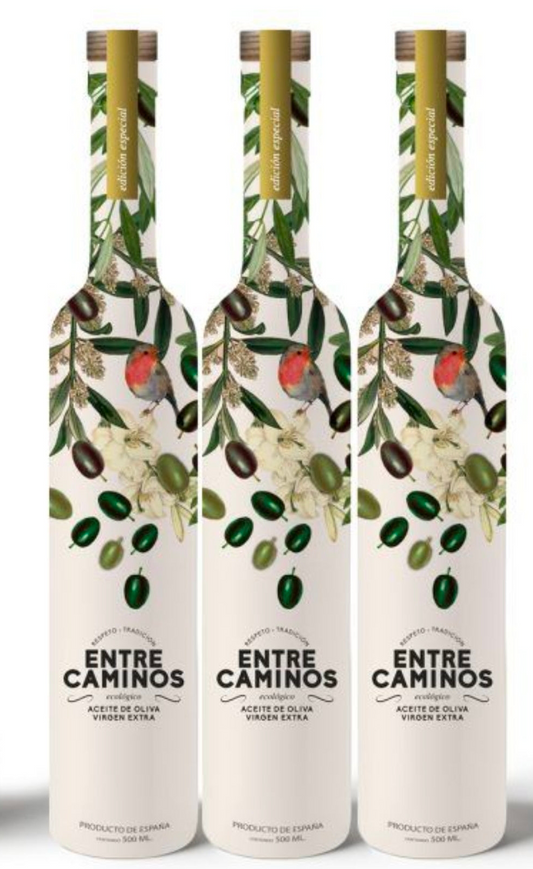 Extra Vierge Biologische Olijfolie - Entre Caminos - Hojiblanca - Selección