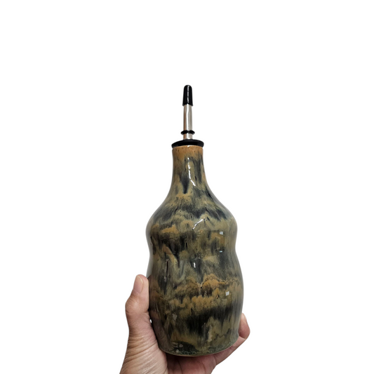 Olijfoliefles nr 1, handgemaakt
